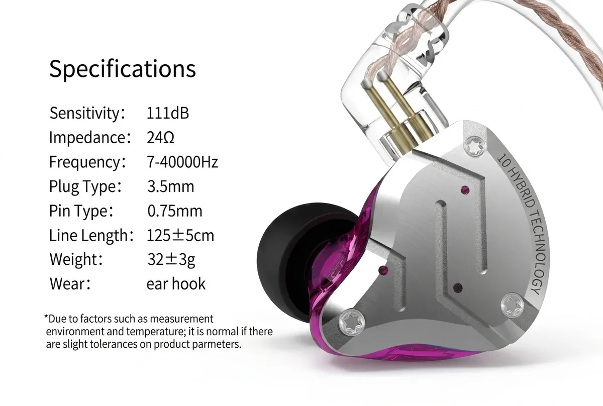 KZ ZS10 PRO 메탈 인이어 이어폰