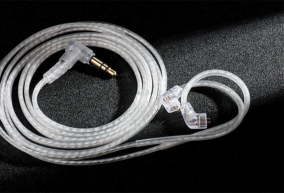 KZ QKZ A2 QDC 3.5mm 은도금 교체용 이어폰 케이블