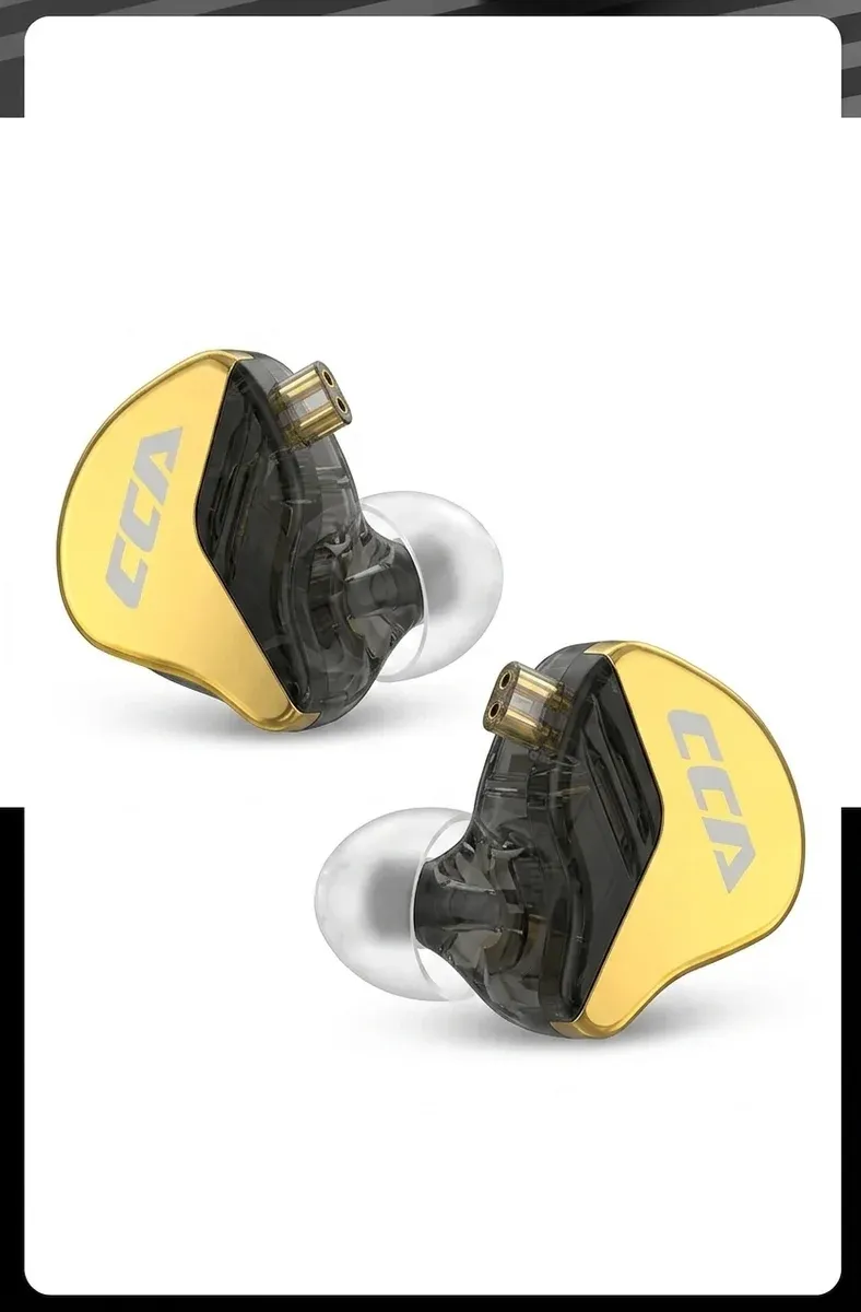 CCA CRA+ 골드 유선 인이어 이어폰