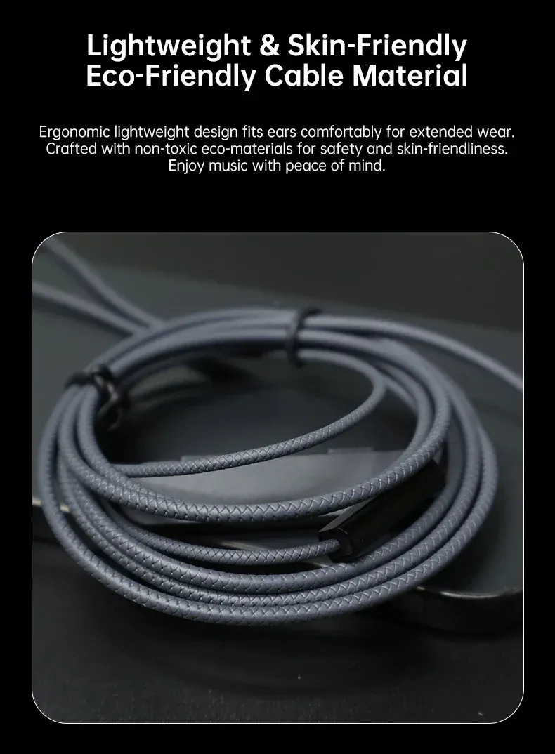 KZ JT1 C핀 은도금 0.75mm Type-C 업그레이드 이어폰 케이블