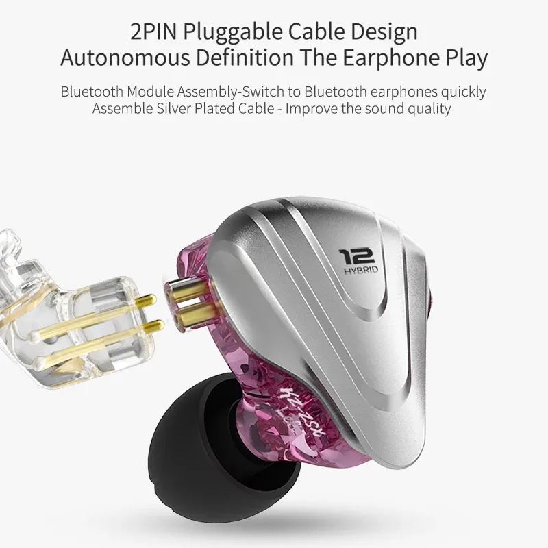 KZ ZSX 터미네이터 하이브리드 메탈 유선 이어폰