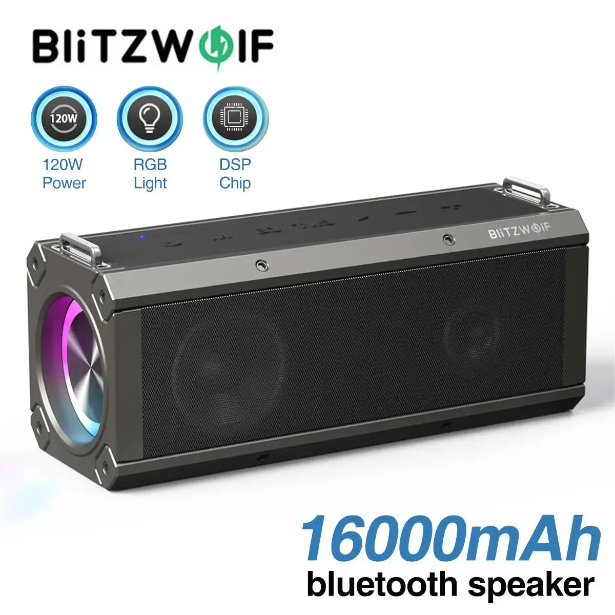 블리츠울프 BW-WA3 프로 120W 휴대용 RGB 블루투스 스피커