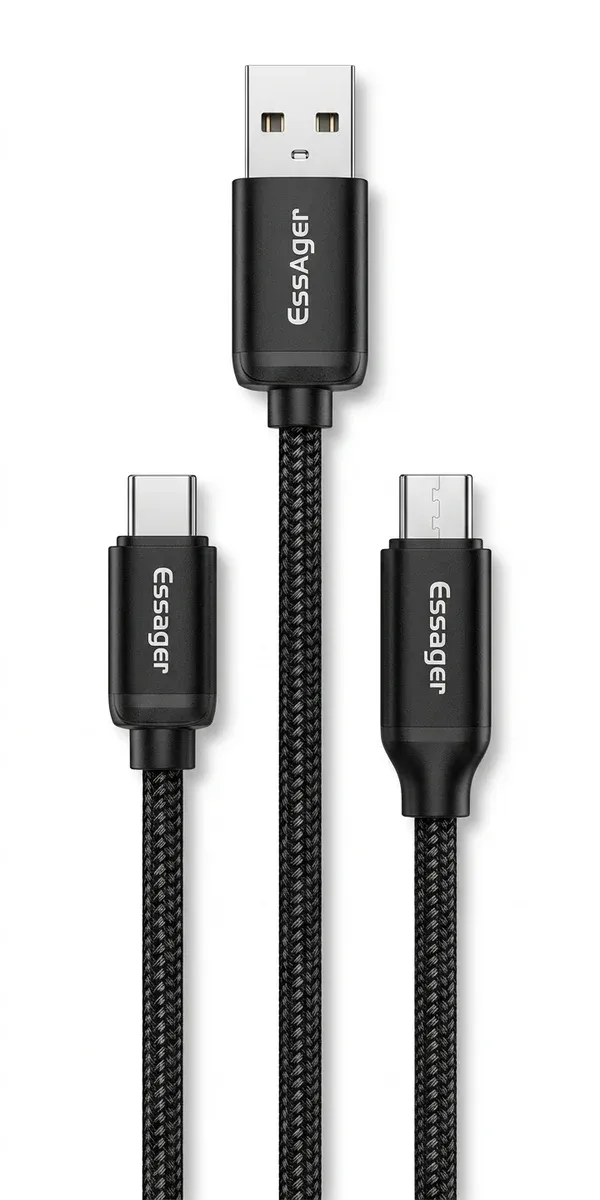 에세저 USB-A to C 고속 케이블