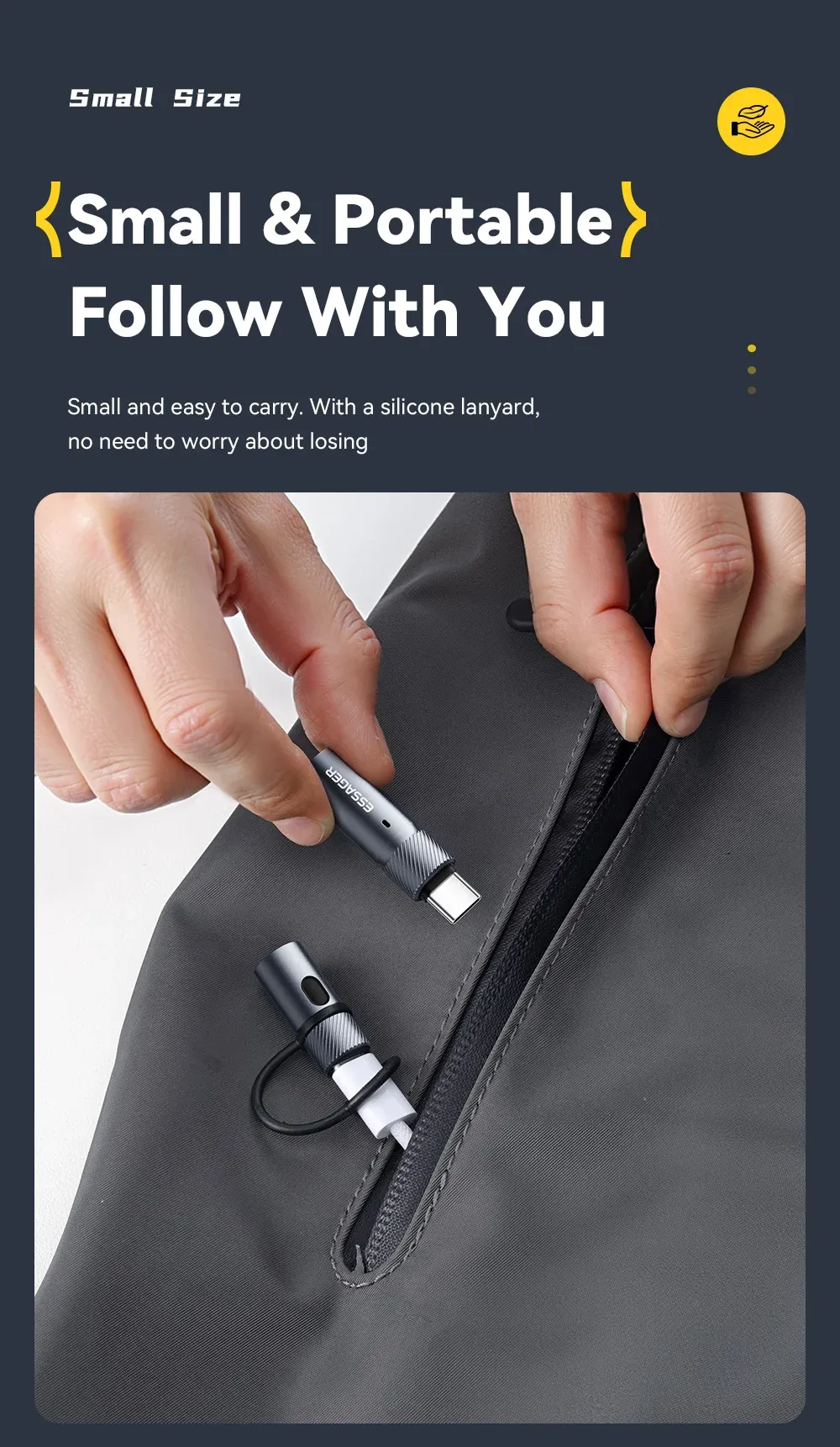 에사저 Type-C 미니 방풍 텅스텐 와이어 라이터