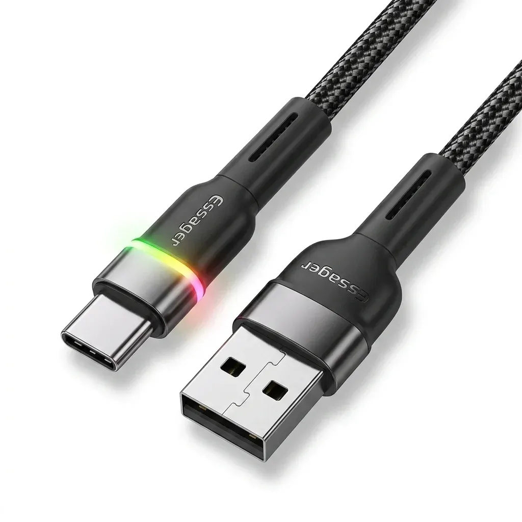 에세이저 3A LED USB-C 충전 케이블