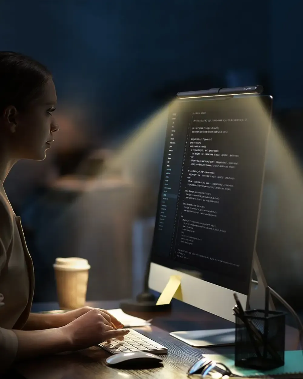 블리츠울프 RGB 모니터 걸이형 데스크 라이트 바