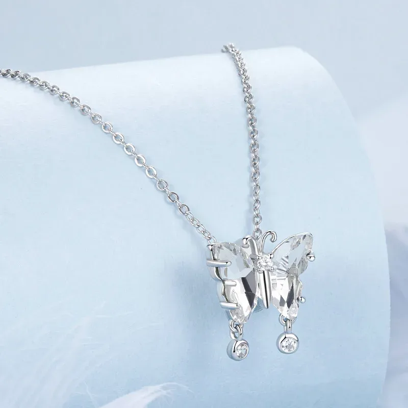 WOSTU 925 실버 레트로 3D 장미·나비 참 스토퍼 구슬