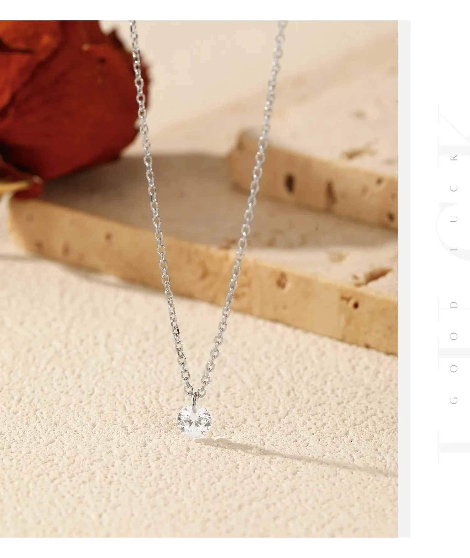 MODIAN VVS1 모이사나이트 925 실버 라운드 펜던트 목걸이