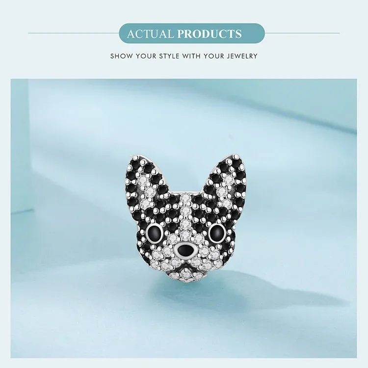 WOSTU 925 실버 반려견 참 펜던트