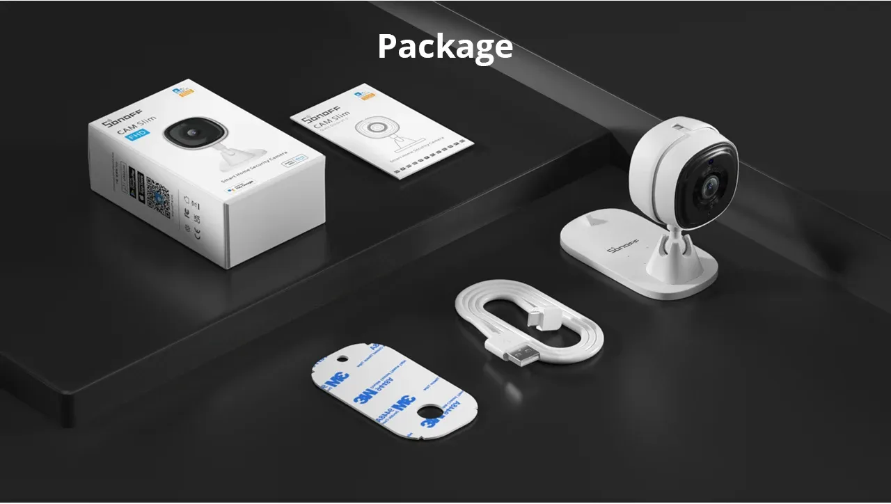 SONOFF CAM Slim 1080P 와이파이 스마트 홈 보안카메라