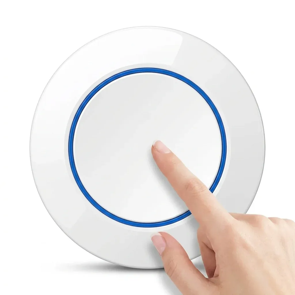 원형 흰색 지그비 장면 버튼 스위치