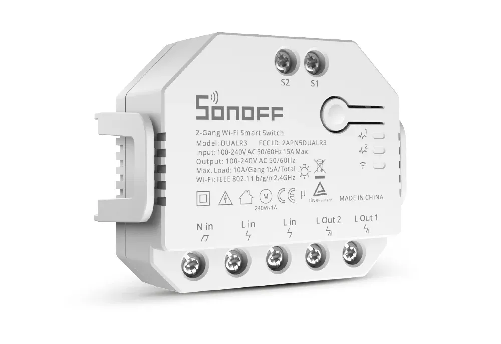 SONOFF DUALR3 듀얼 릴레이 Wi‑Fi 스마트 스위치 모듈