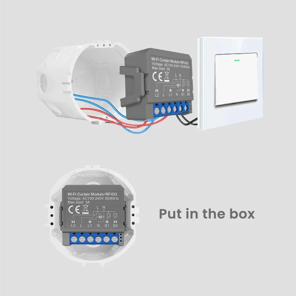 아바토 투야 Wi‑Fi RF 스마트 커튼 제어 모듈