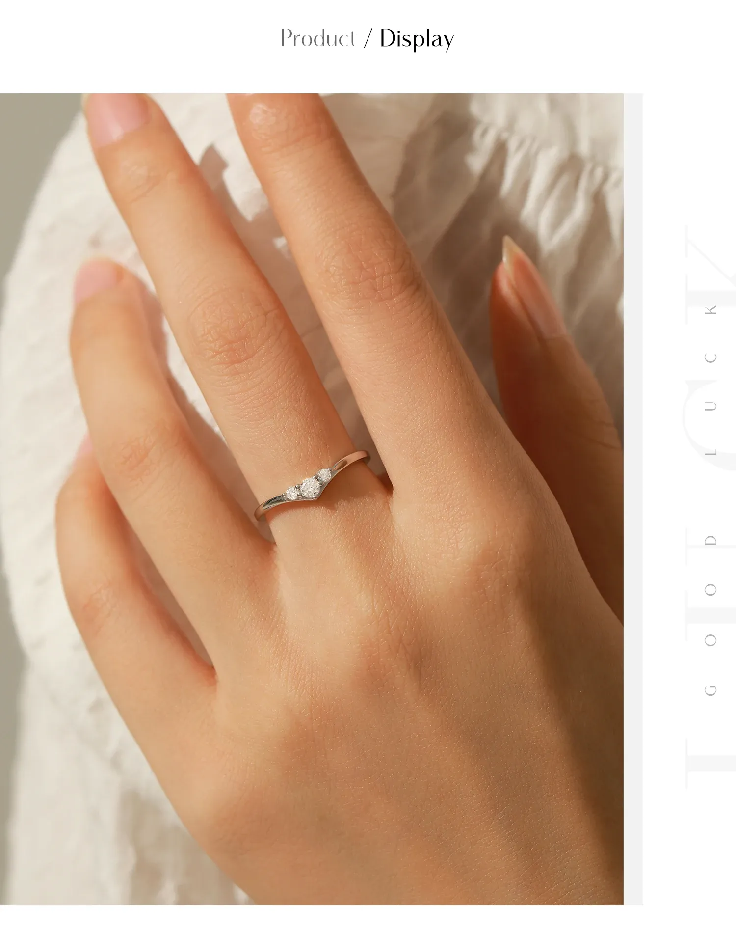 MODIAN 심플 이터니티 모이사나이트 925 실버 반지