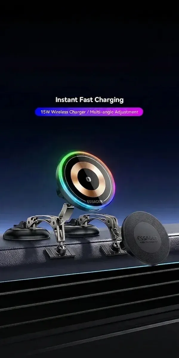 에사저 마그네틱 무선 충전 차량 거치대