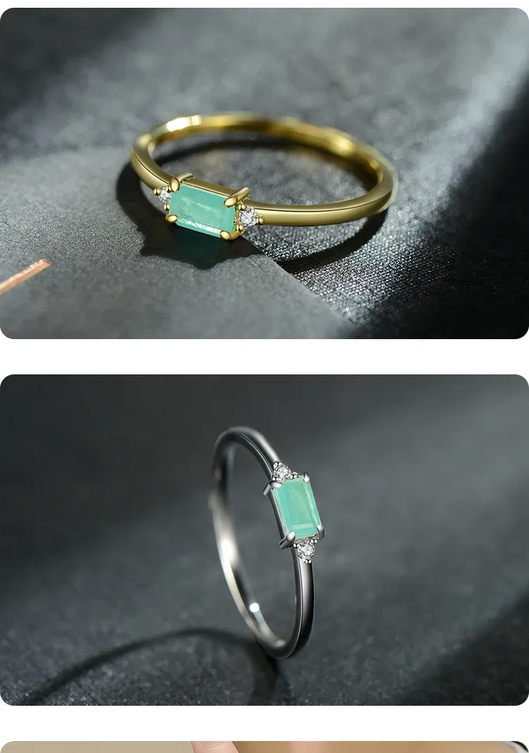 MODIAN 925 스털링 실버 클리어 지르콘 웨딩 밴드