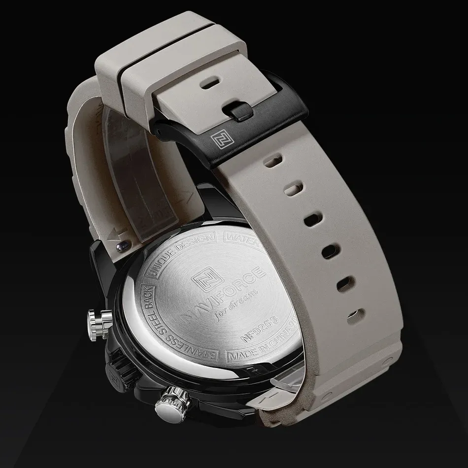 네비포스 남성용 아날로그·디지털 방수 크로노그래프 시계 NF9253T