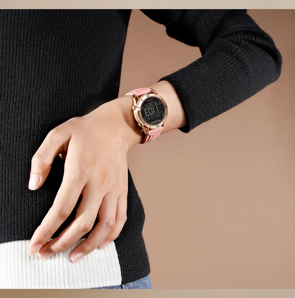 네비포스 여성용 디지털 스포츠 시계 NF5054