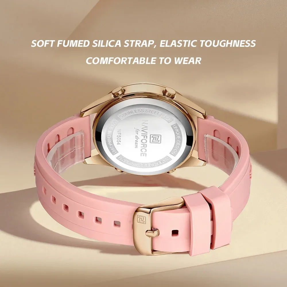 네비포스 여성용 디지털 스포츠 시계 NF5054