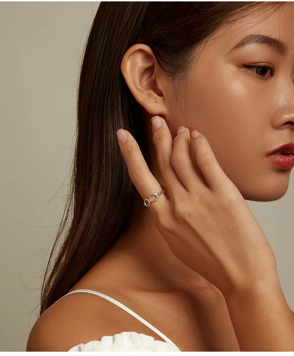 바모어 925 실버 이터니티 오픈 반지