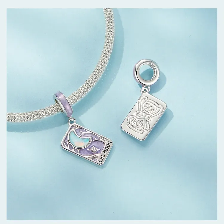 바모어 925 실버 블랙 캣 참 펜던트