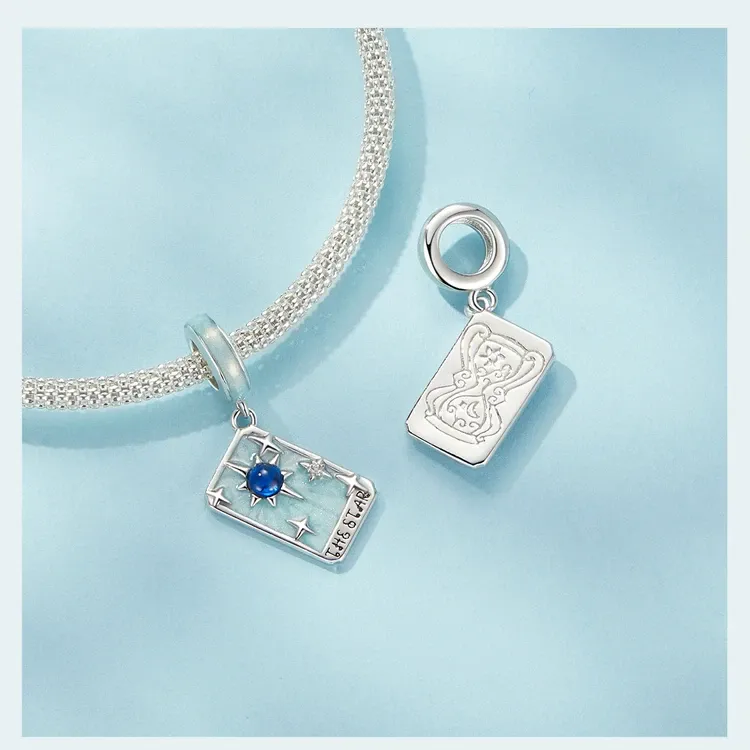 바모어 925 실버 블랙 캣 참 펜던트