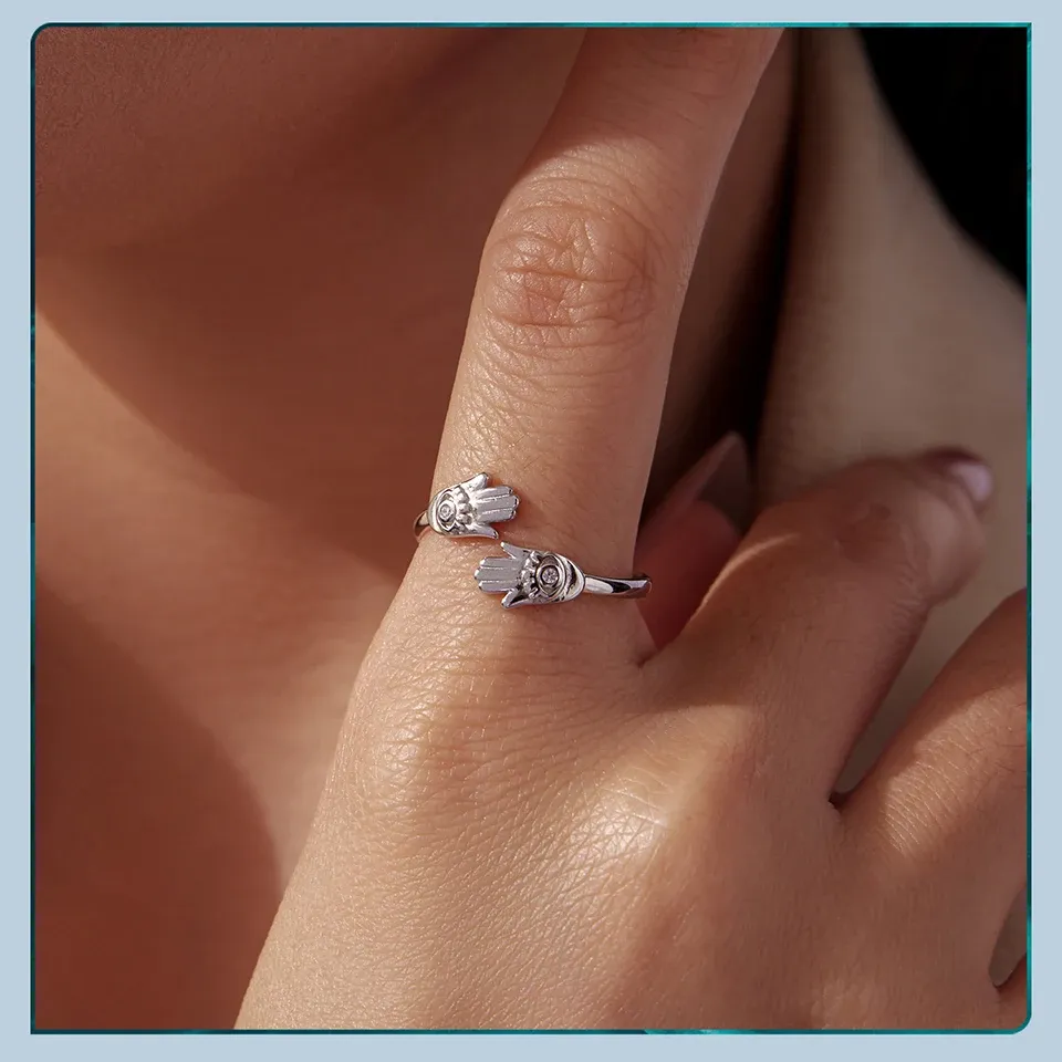 바모어 파티마 허그 925 실버 오픈링