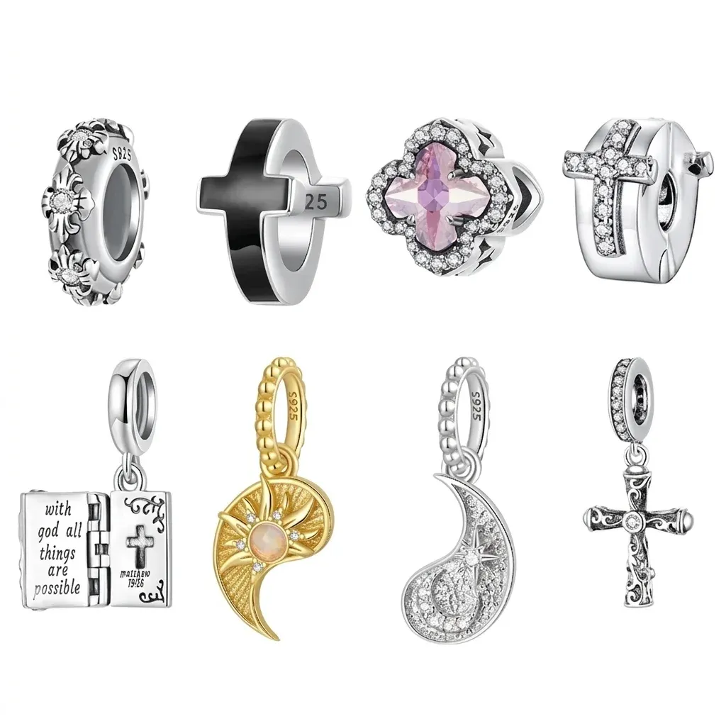 바모어 실버 참 8종 스튜디오 사진