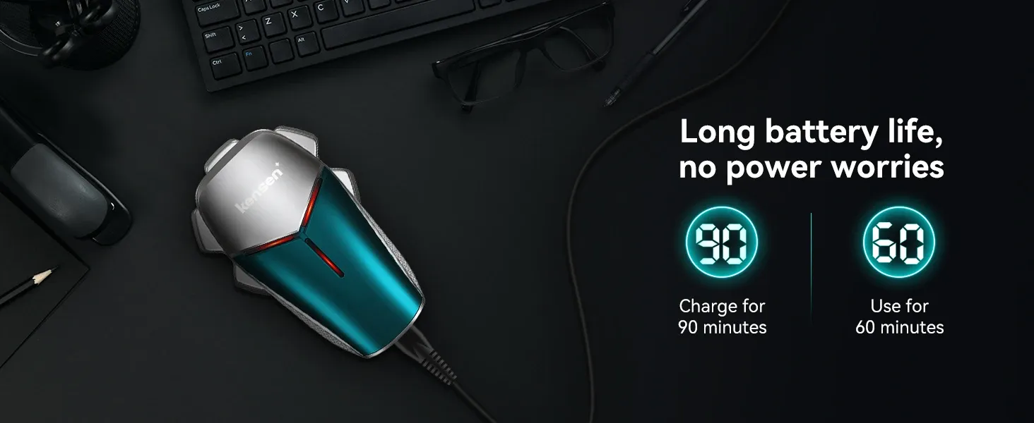 켄센 S18 7D 플로팅 전기 헤드 면도기 5in1 그루밍 키트