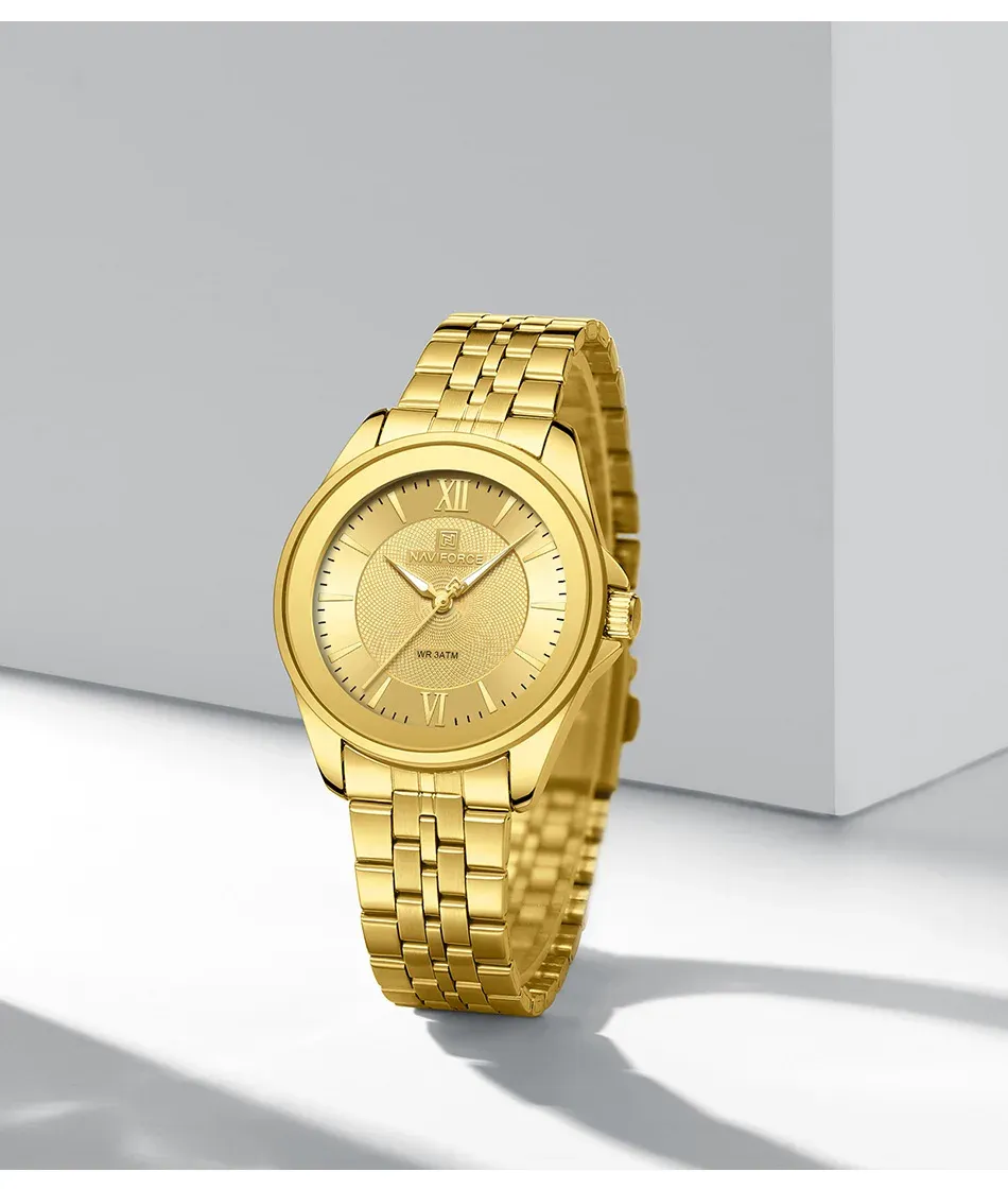 네비포스 NF5067 여성용 스테인리스 쿼츠 시계