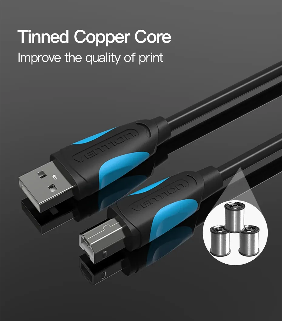 벤션 USB 2.0 프린터 연결 케이블 VAS-A16