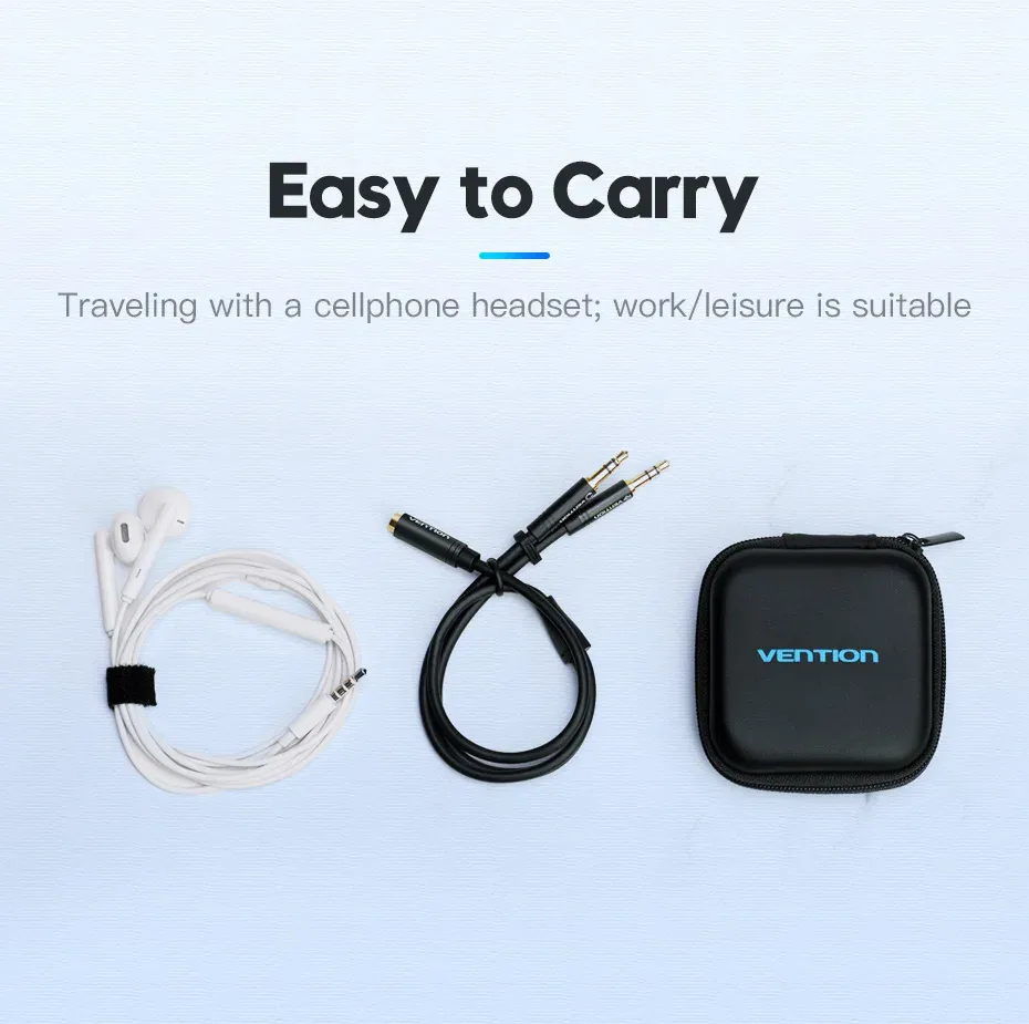 벤션 3.5mm 헤드셋 오디오 분배 Y 어댑터