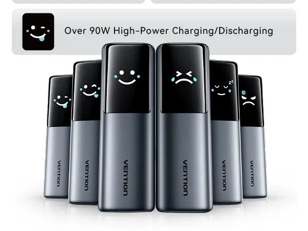 Vention 20000mAh 165W 디지털 디스플레이 보조배터리
