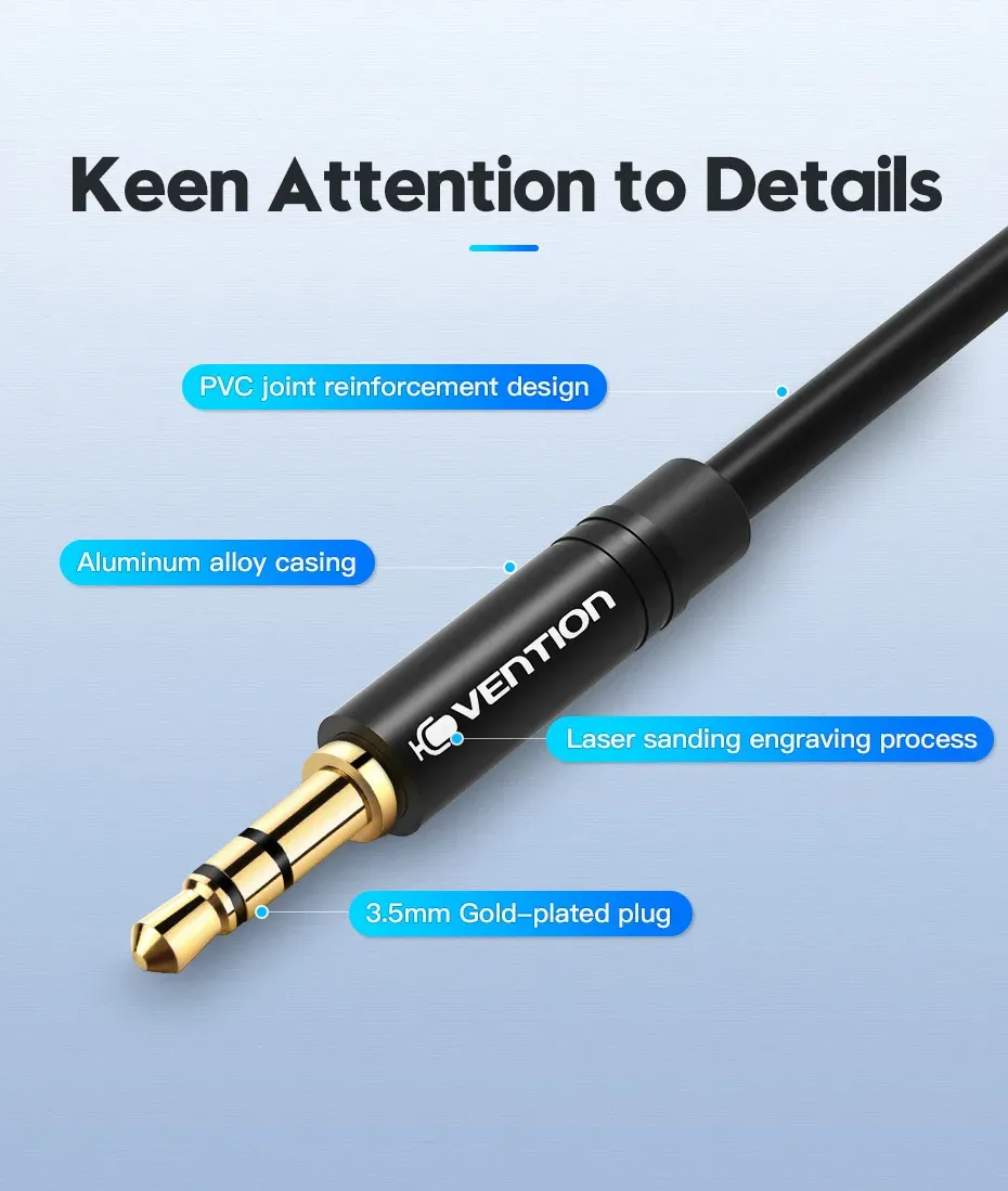 벤션 3.5mm 오디오 Y 분배기 헤드셋 어댑터