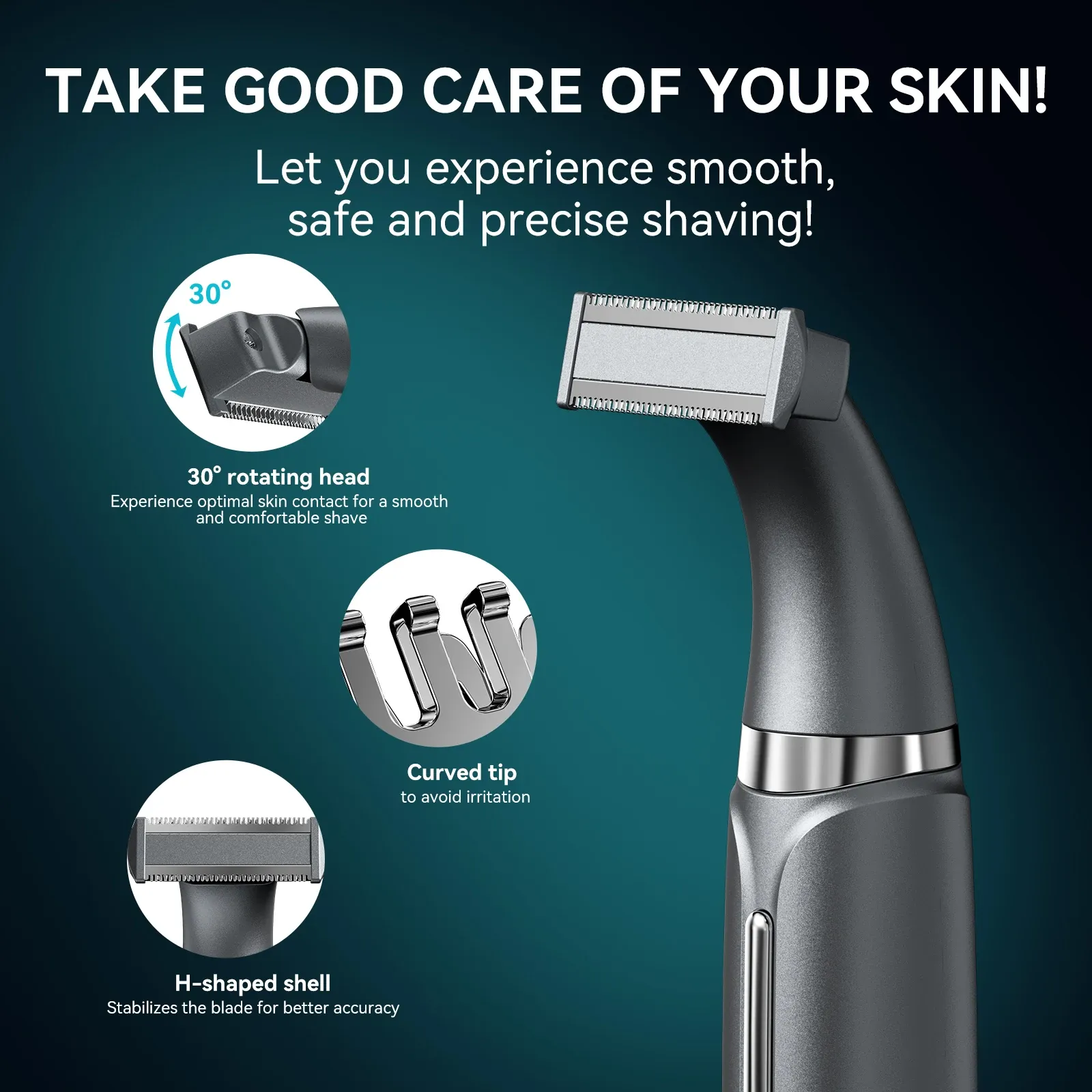 켄센 S1 2in1 남성용 바디·수염 멀티 트리머