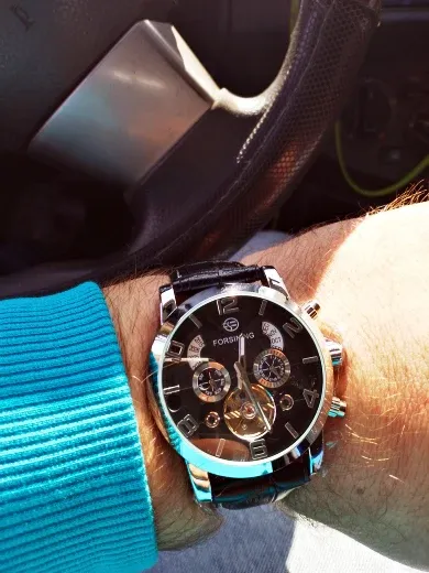 포르시닝 GMT373-5A 남성용 자동 기계식 캘린더 시계