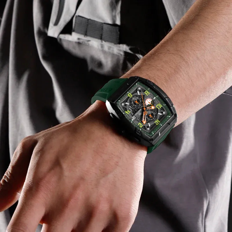 NAVIFORCE NF8052 남성용 캘린더 크로노그래프 스포츠 시계