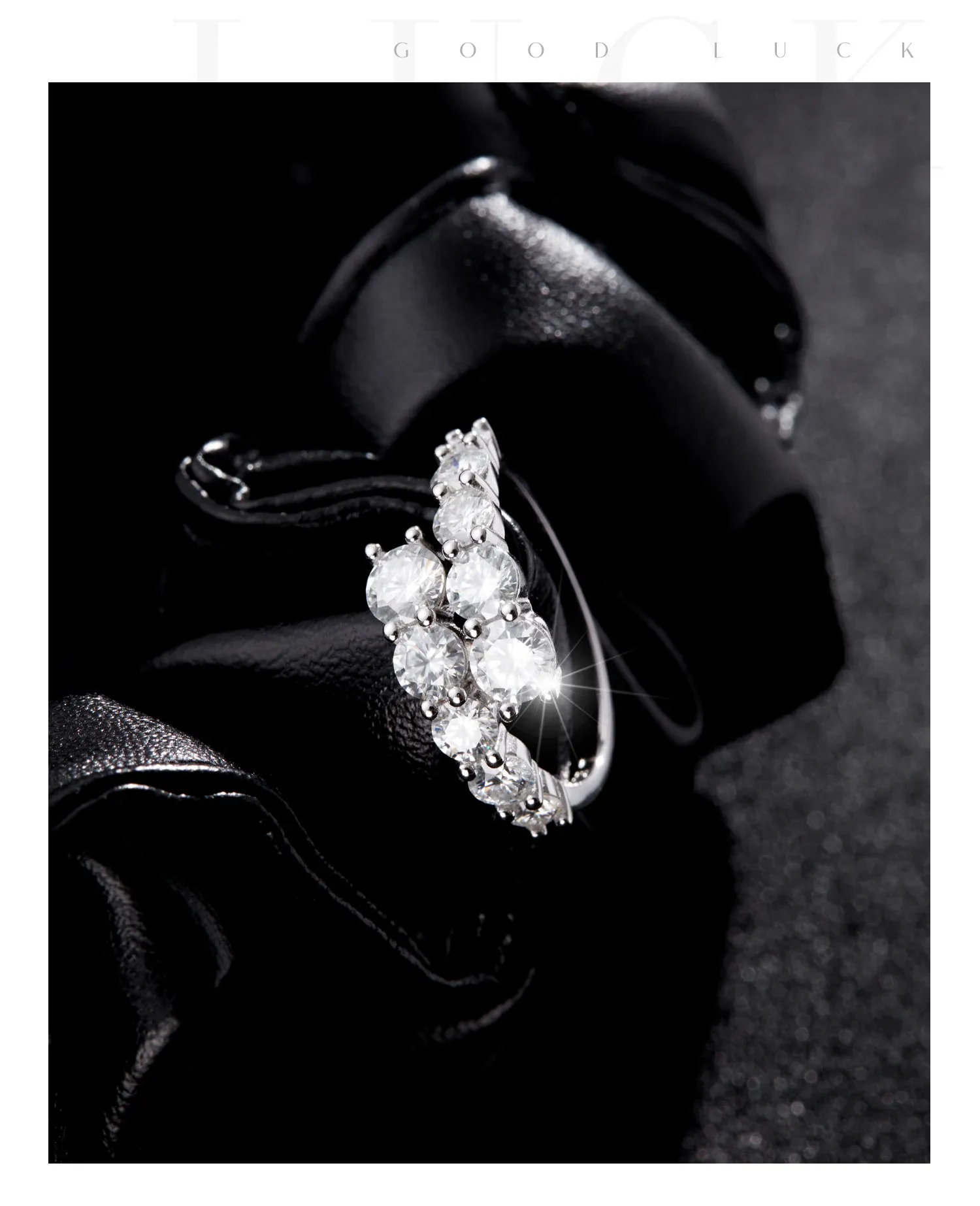 모디안 925 실버 라운드 지르코니아 이터니티 반지