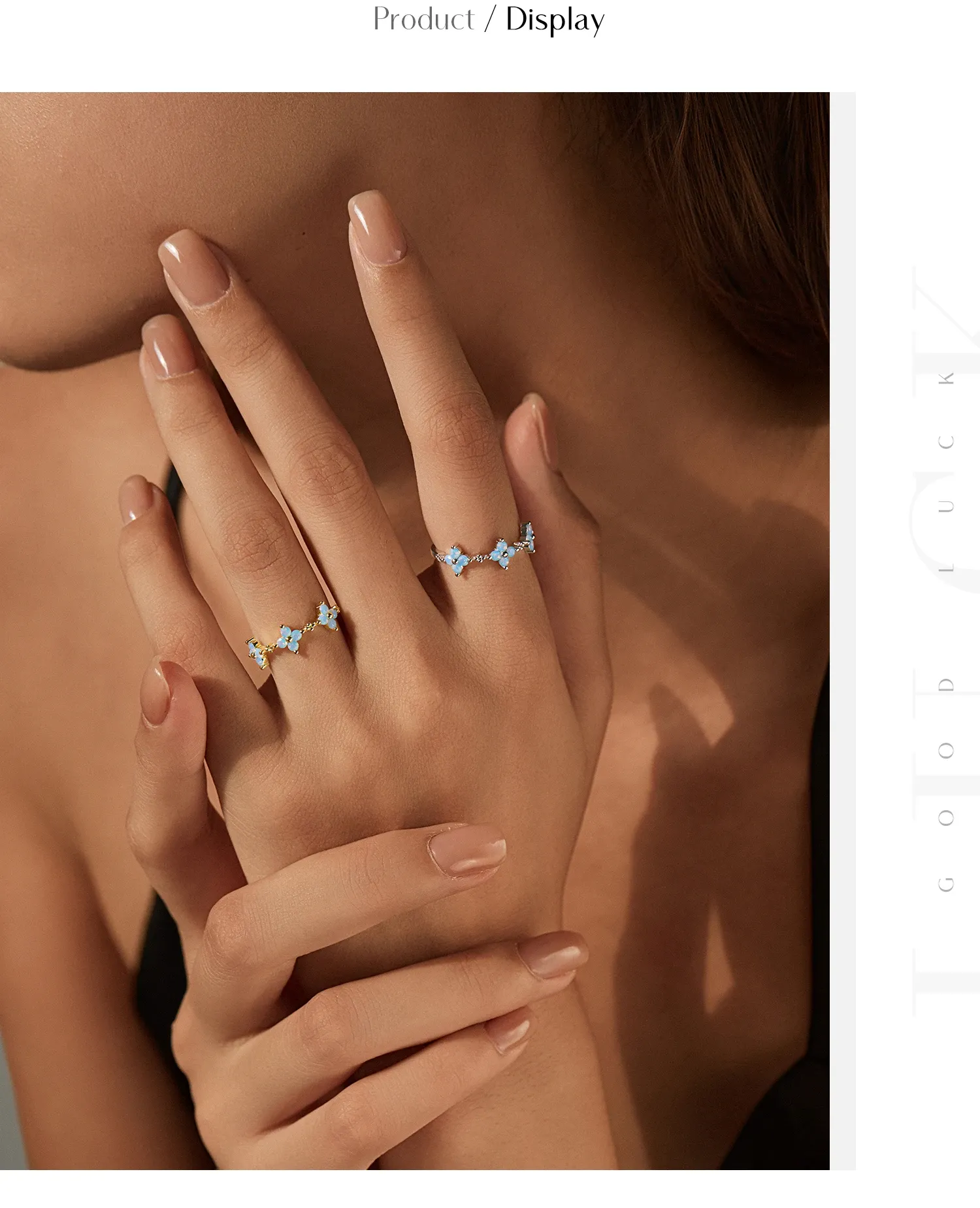 모디안 오팔 네잎클로버 925 실버 데일리 반지