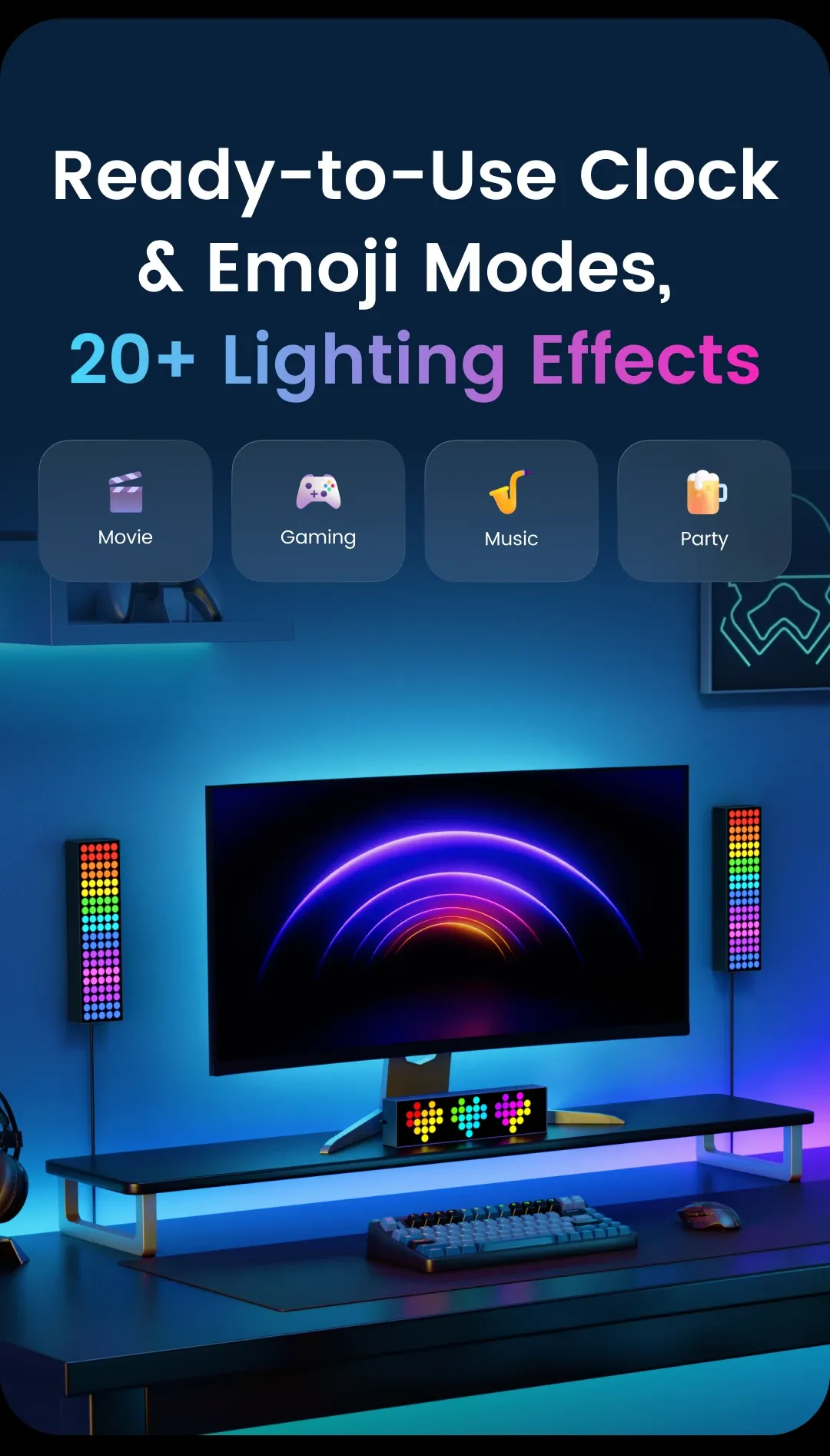 Yeelight 큐브 스마트 RGB 데스크 주변조명