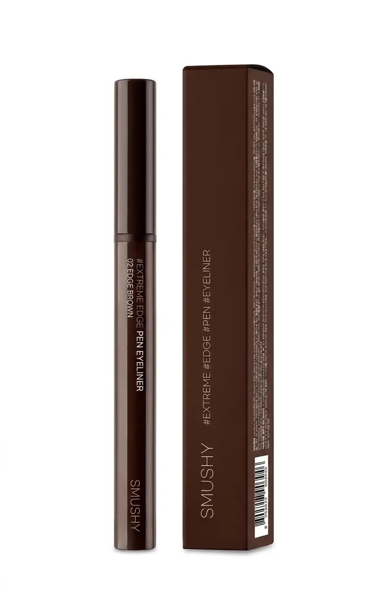 브라운 아이라이너 펜과 박스