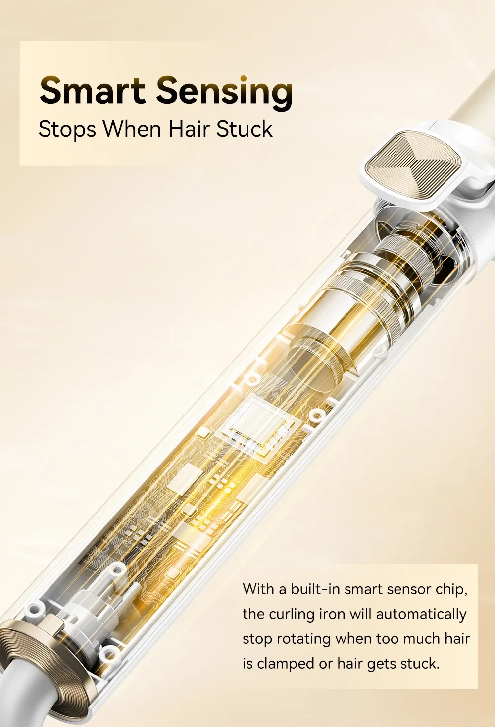 ANLAN 자동 회전 스마트 컬링 아이언 30초 예열형