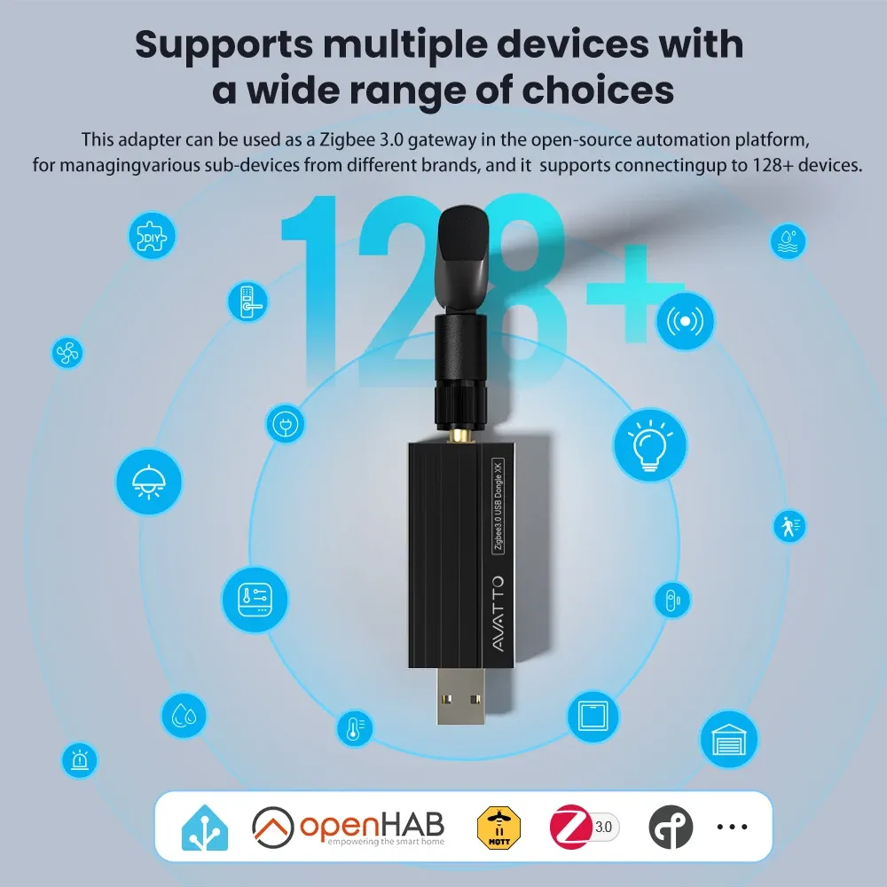 AVATTO EFR32MG24 지그비·스레드 USB 동글 플러스 게이트웨이