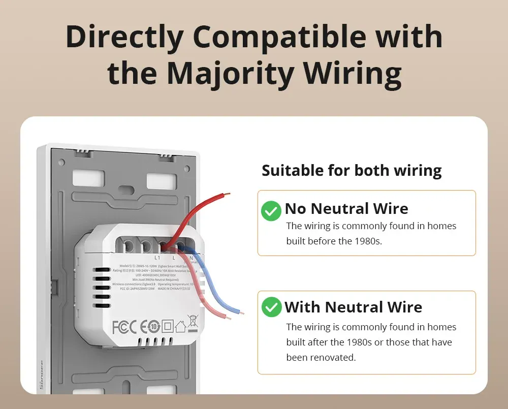 SONOFF ZBM5 지그비 스마트 벽 스위치
