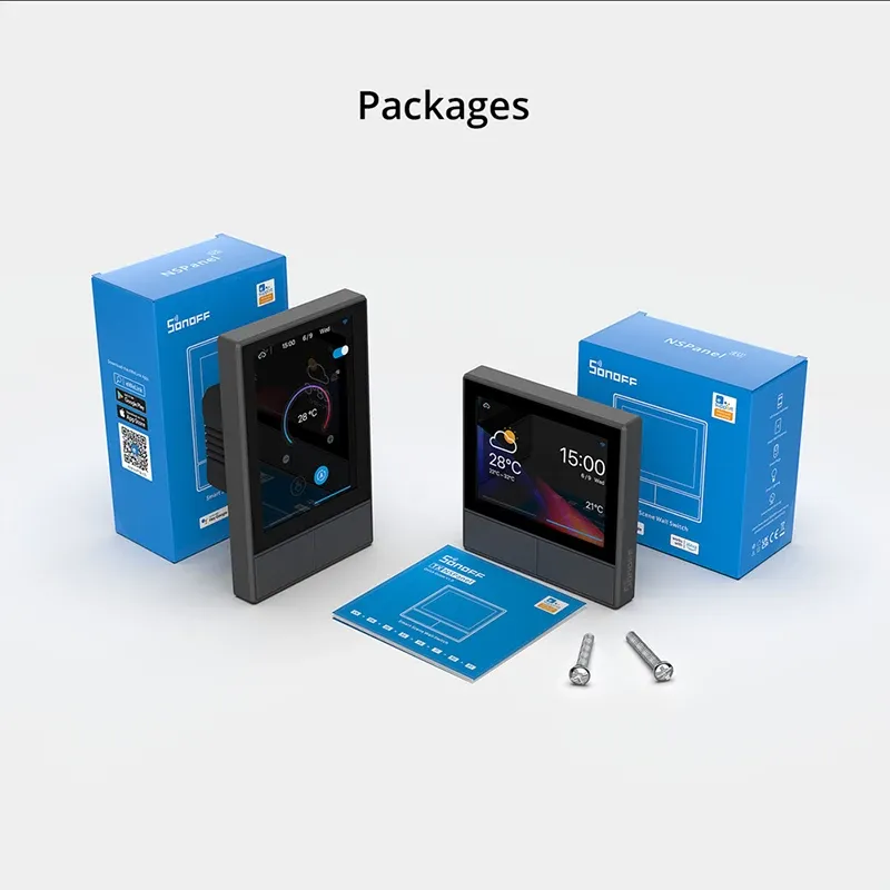 SONOFF NSPanel 스마트 월 컨트롤 센터 2구