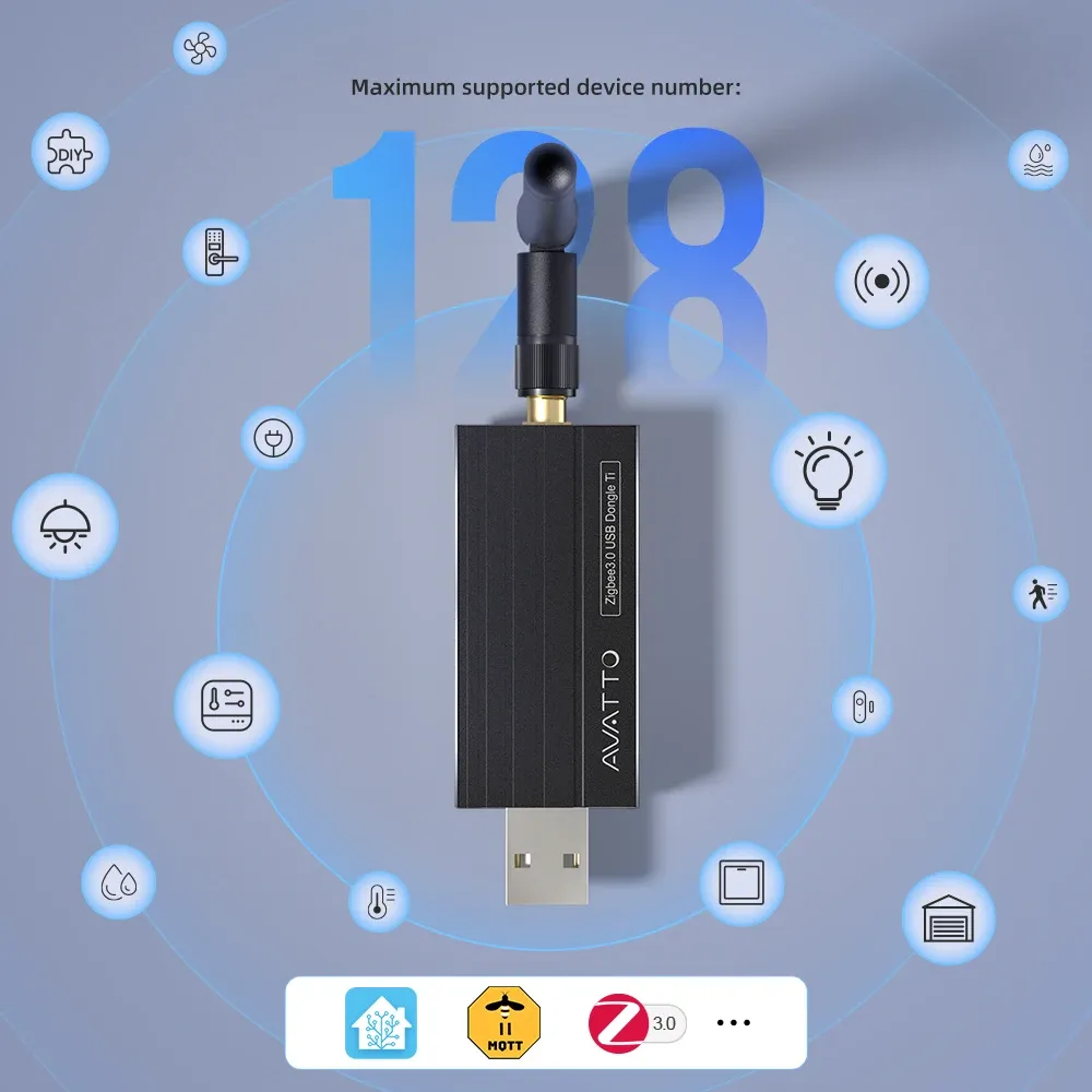 AVATTO Zigbee 3.0 USB 동글 플러스 범용 스마트홈 게이트웨이