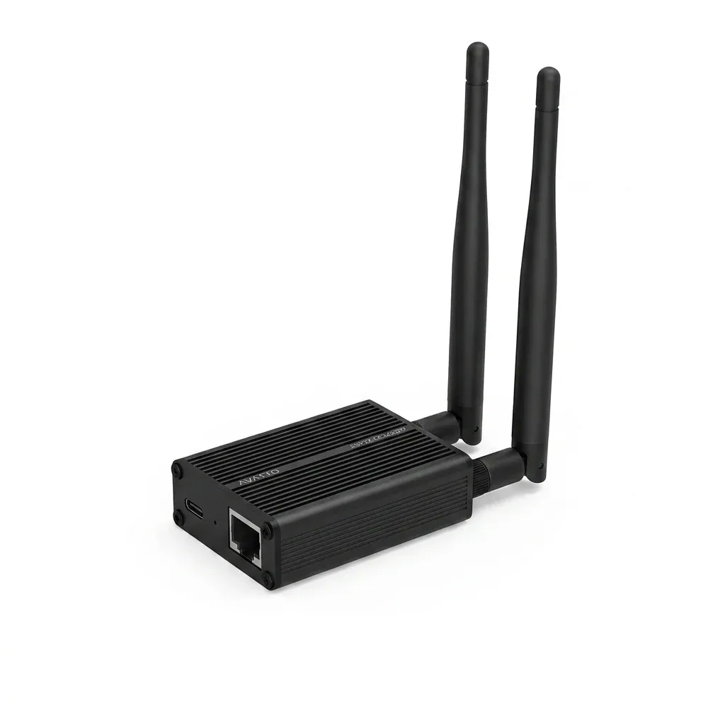 מתאם זיגבי שחור עם שתי אנטנות