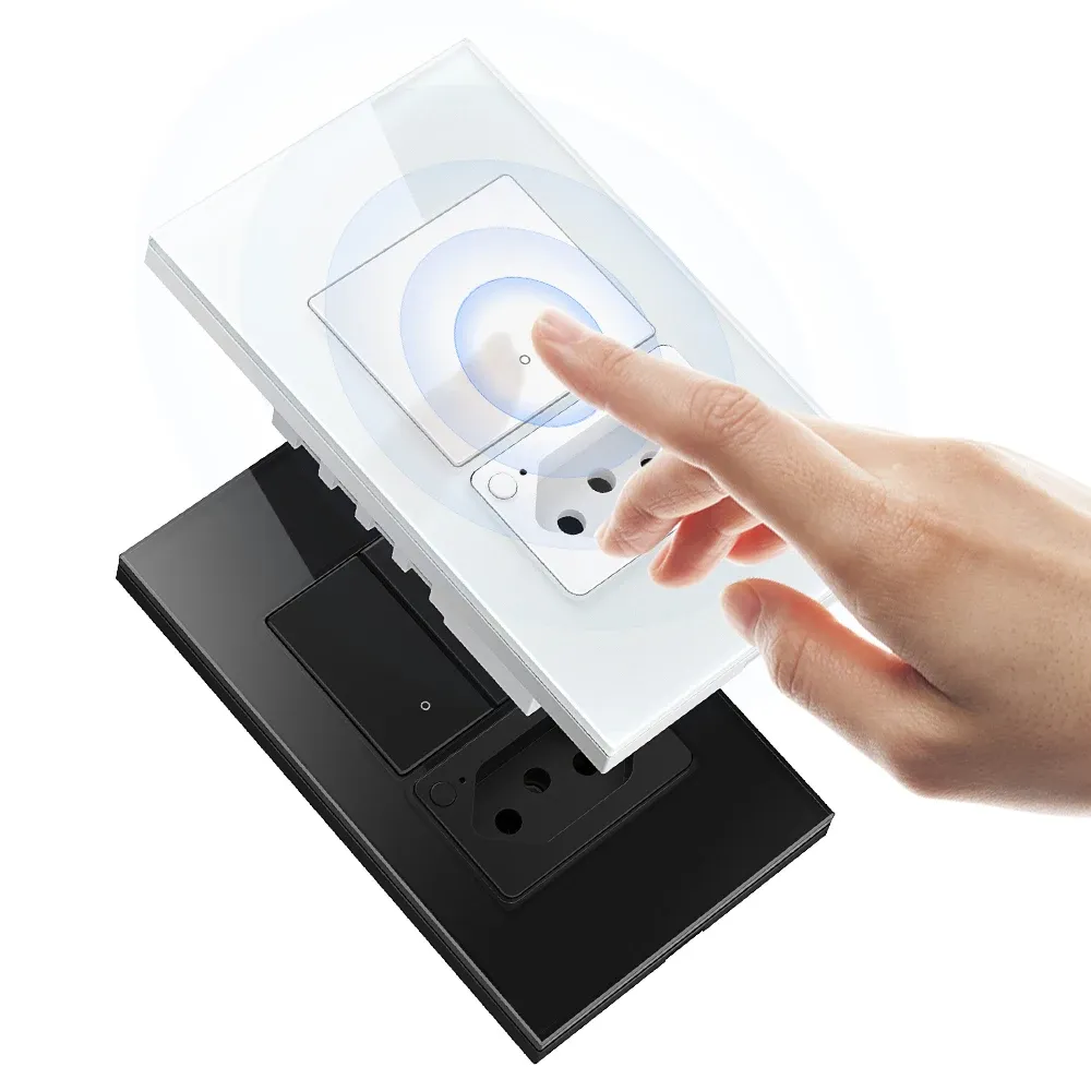 아바토 투야 와이파이 유리 터치 벽스위치·콘센트 4X2