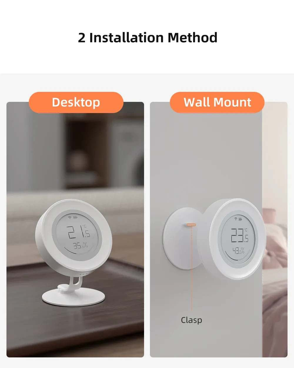 투야 지그비 전자잉크 온습도 센서 스마트홈 연동형