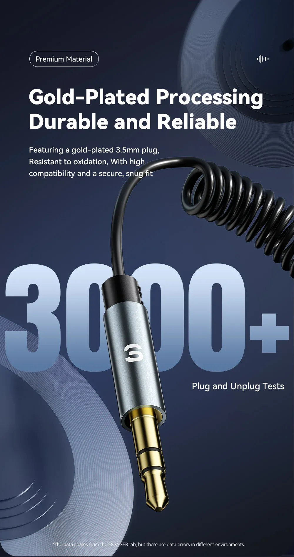 에사저 차량용 블루투스 5.0 AUX 수신 어댑터